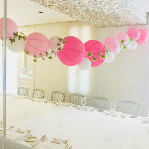 decoración farolillos de papel
