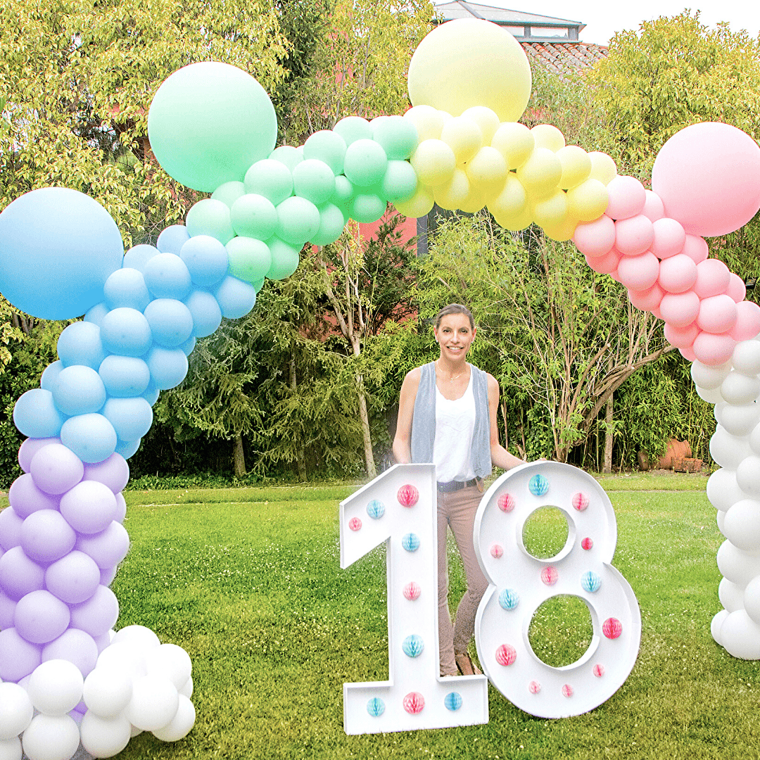 decoracion con arco de globos madrid