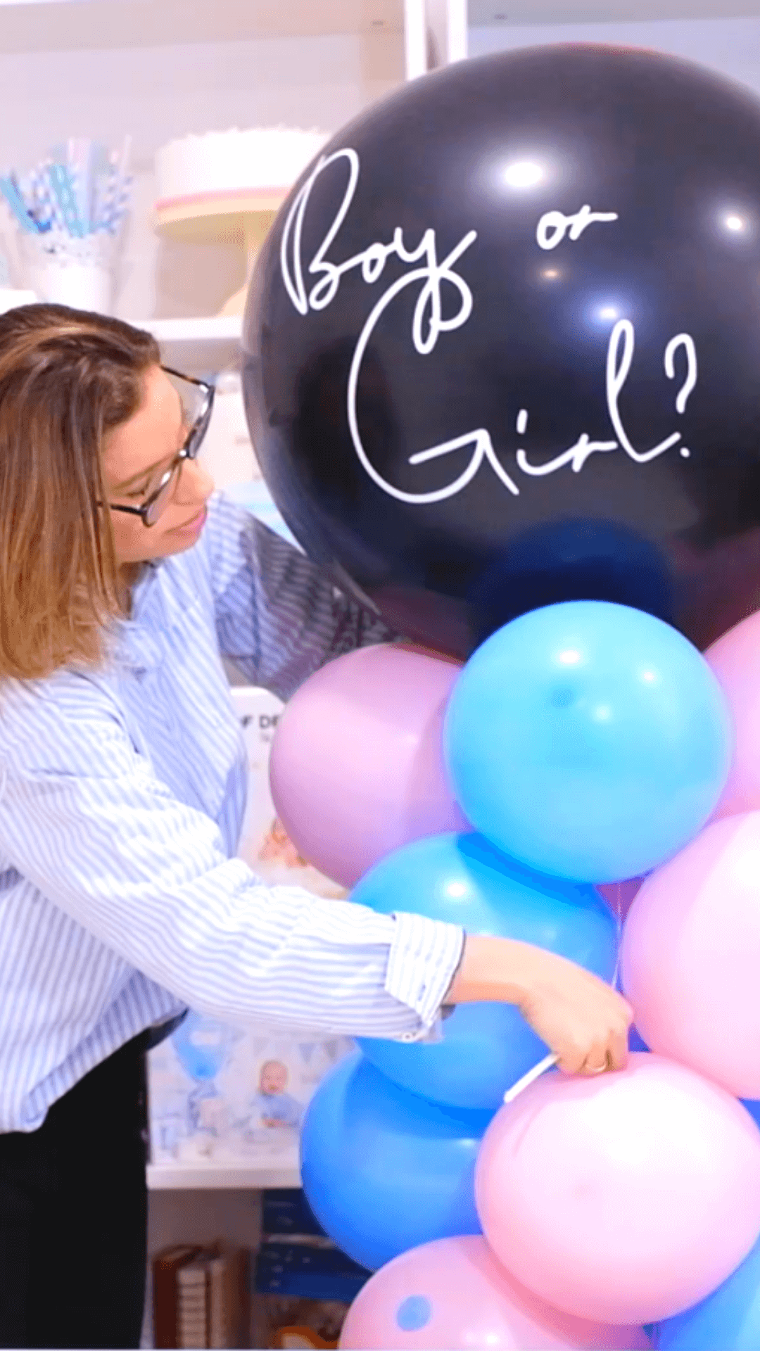 columna de globos revelacion de sexo