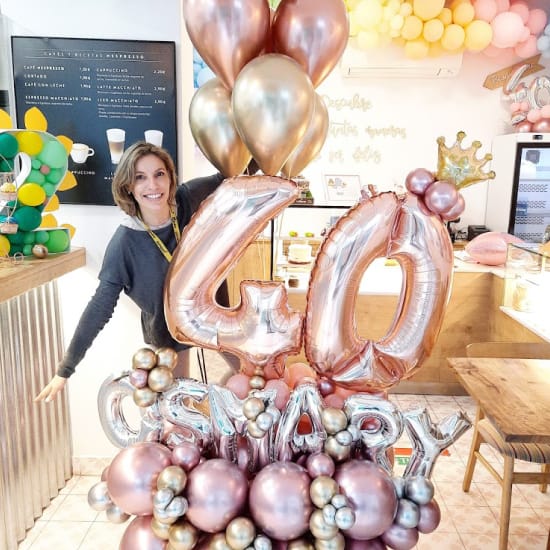 globos 40 cumpleaños