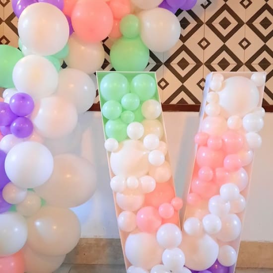 photocall globos y letra 3d
