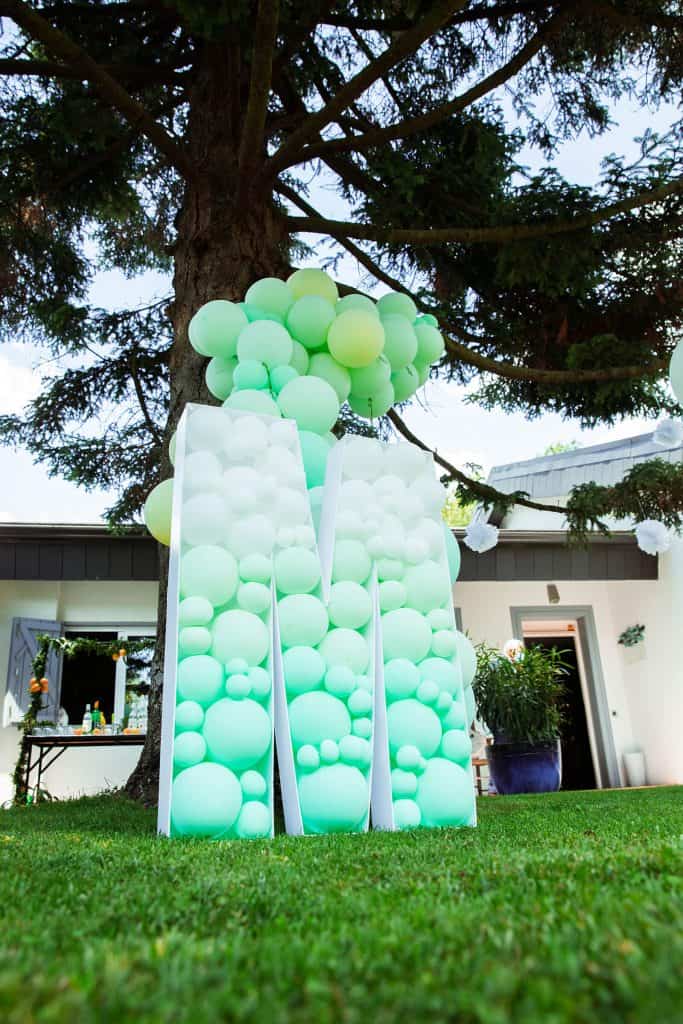 photocall verde menta