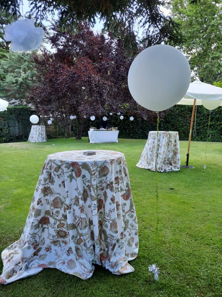 Maxi globos con helio bautizo