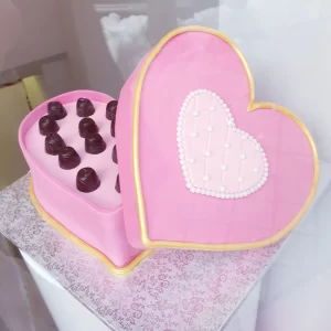 tarta imitación caja de bombones