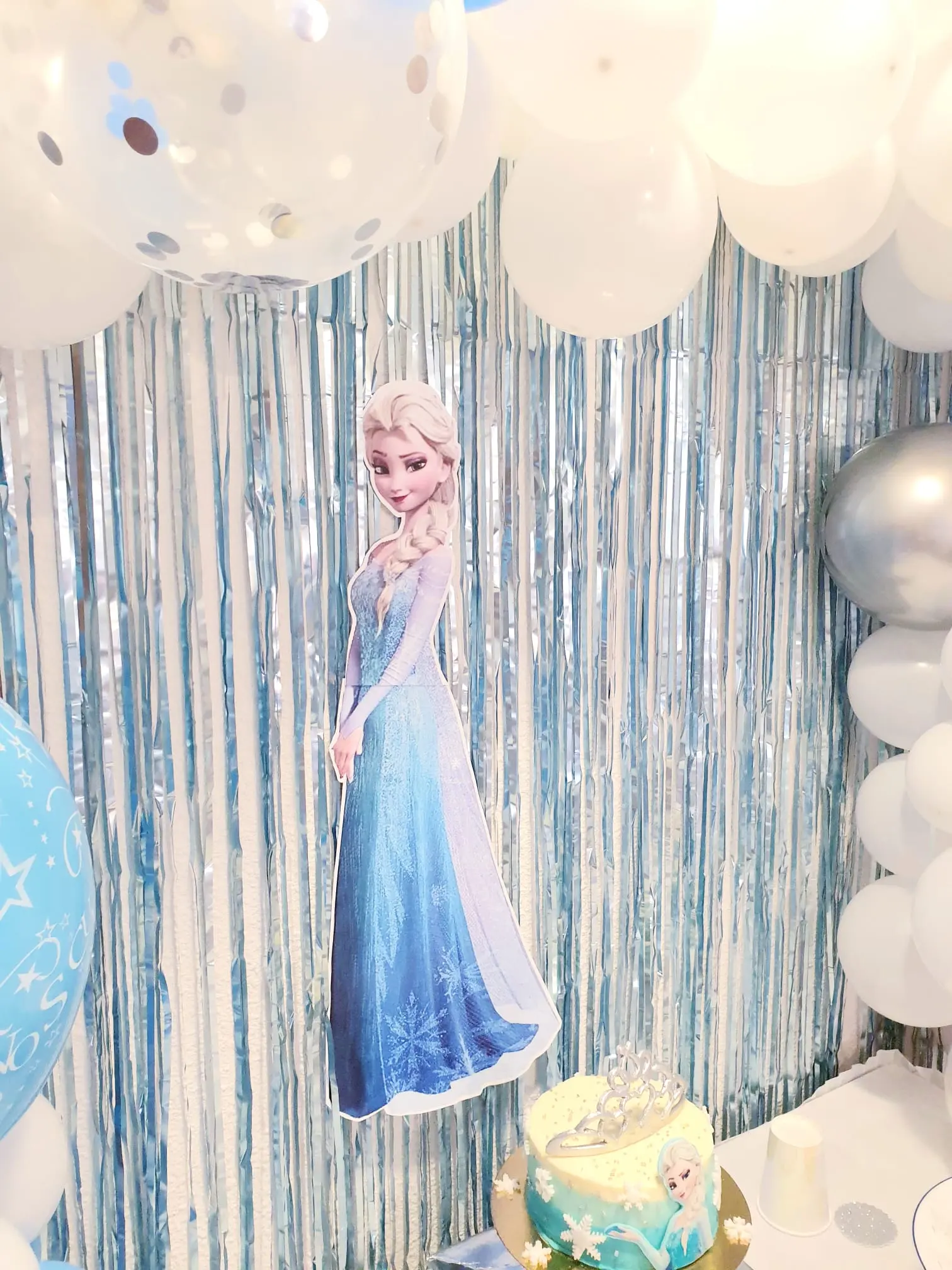 Fondo De Tela Para Decoración Mesa De Cumpleaños Frozen