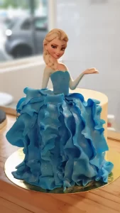 Tarta vestido Frozen