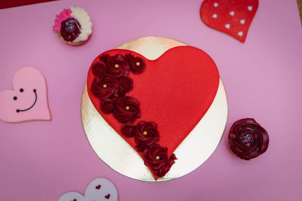 tarta san valentin corazon