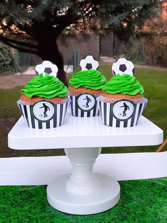 Cupcakes comunion futbolera