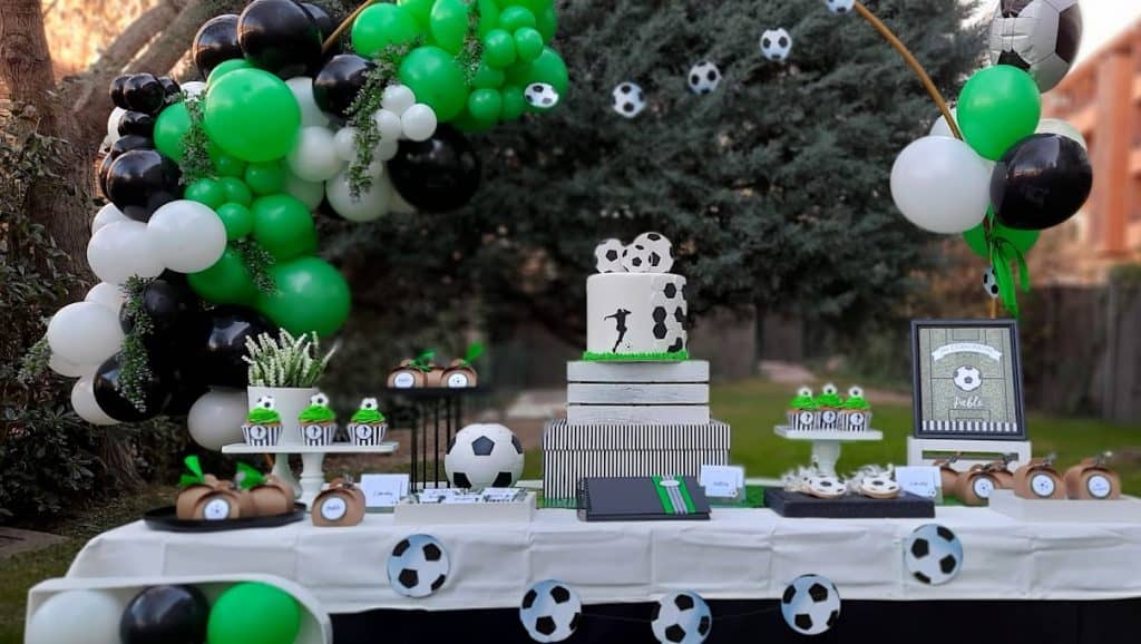 Mesa dulce Comunion Futbolera