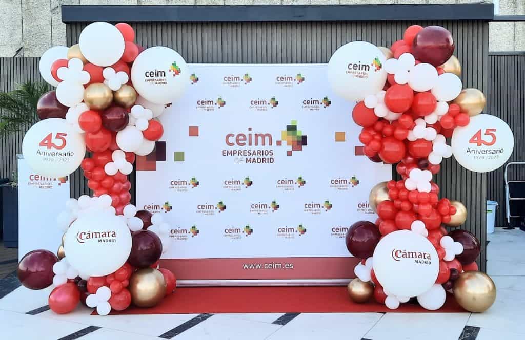 maxi globos personalizados con el logo para CEIM