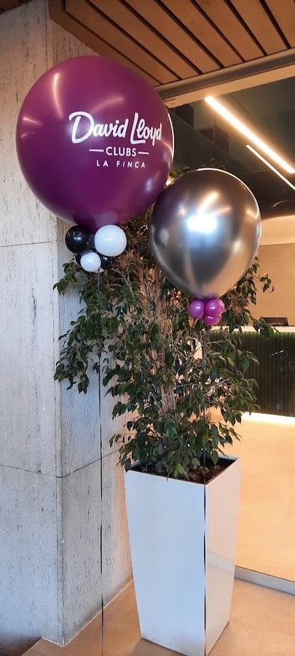 globos personalizados en madrid duo de maxi globos colores morado y plateado metalizado