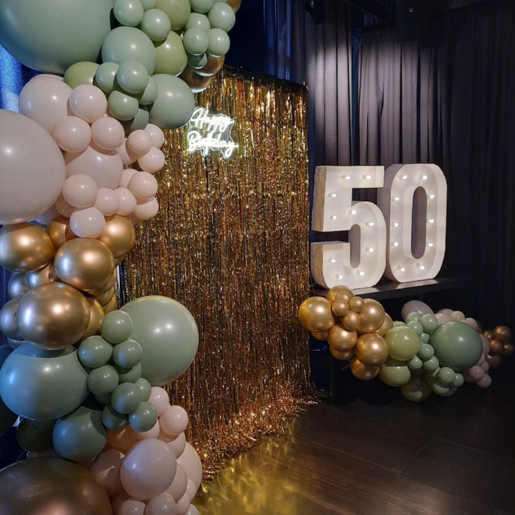 50 cumpleaños en verde y arena