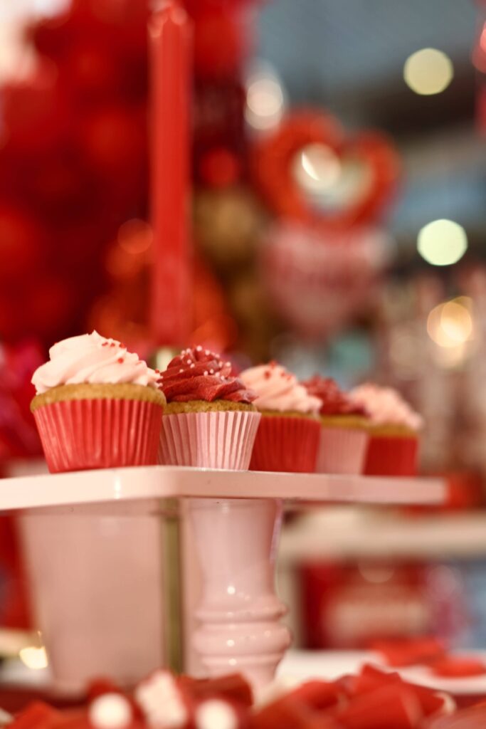 mini cupcakes dia de san valentin y dia de galentine