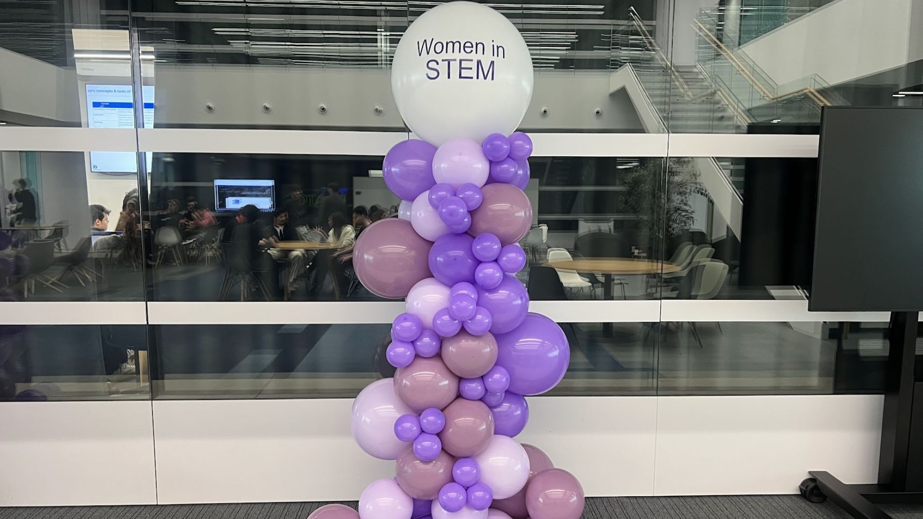 columna de globos