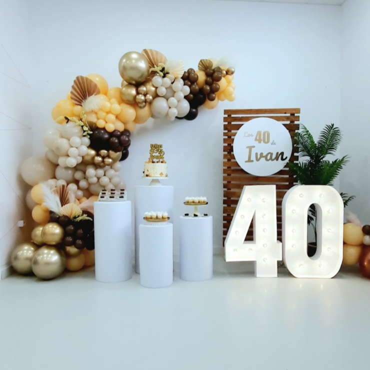 Decoracion 40 cumpleaños de chico